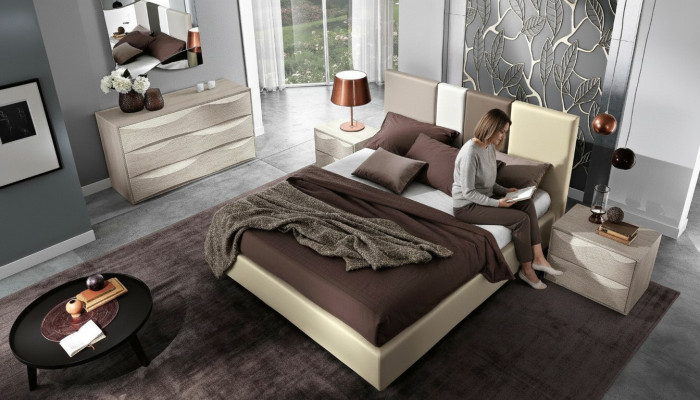 Bed Tweepersoonsbed Bedframes Bedframe Bedden Dubbel Luxe Hout Ontwerp Leer