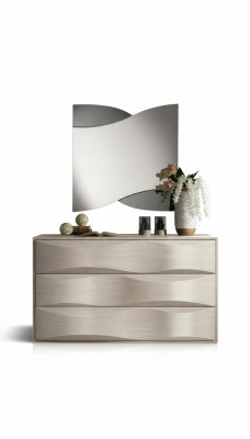 Set commode met spiegel dressoir console groep houten kast slaapkamer modern
