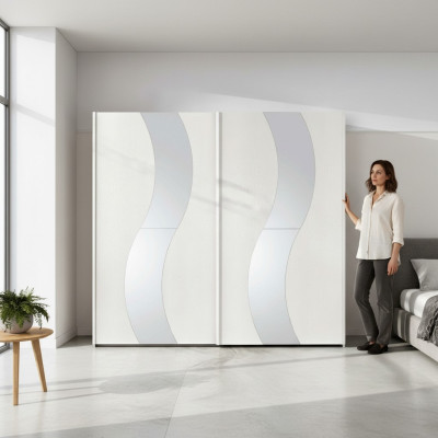 Kledingkast met zweefdeuren Slaapkamer kast Kasten Hout Design Modern