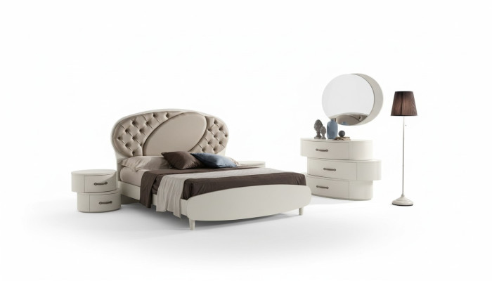 Chesterfield tweepersoonsbed bed bedframes bedden gestoffeerd bed luxe meubels Italië