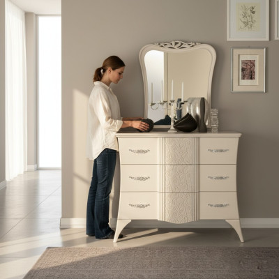 Kast Kast Luxe Plank Console Italia Meubels Houten kast Laden Modern Hout