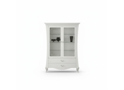 Luxe etalage vitrine vitrines glazen kast stijl Italië modern design hout.
