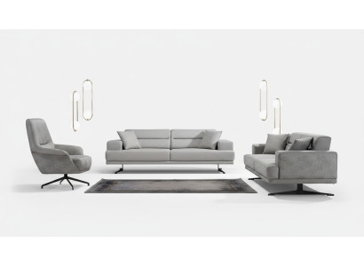 Bankstel 3+1+1 zitsbankstel Bankstel Fauteuil Bankstellen Lederen bekleding Design Stoel
