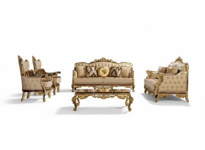 Sofa set 3+3+1+1 Zitsbank Salontafel Bank Bank Fauteuil Set 5-delig