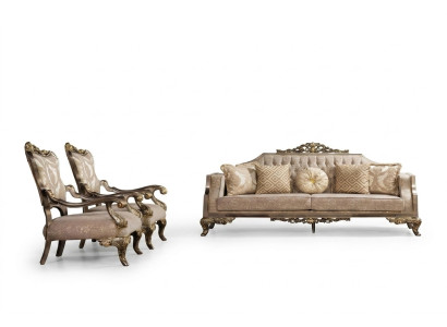 Bankstel 3+1+1 zitsbank Bankstellen Fauteuil Stof Set Luxe Woonkamer