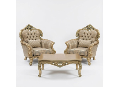 Kanapee Oorfauteuil Design Beklede Bank Barok Chesterfield Textiel Woonkamer Nieuw.
