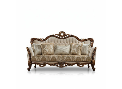 Bankstel 3-zits barok rococo stof driezits bankstellen luxe woonkamer barokstijl