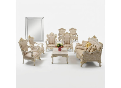 Garnituur Bank Fauteuil Bankstel 3+1+1 Zits Bankstel Set Gestoffeerde Barok