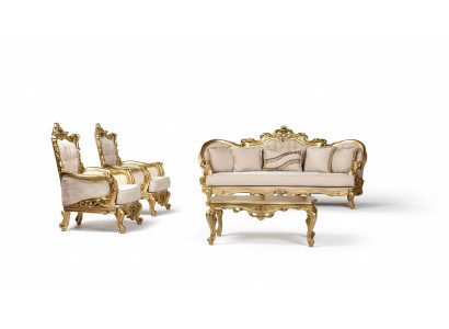 Bankstel set bankstel 3+1+1 zits fauteuil bankstellen set stof bank barok nieuw