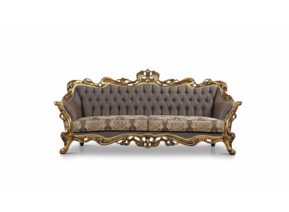 Drieszitsbank 3-zitsbank Driepersoonsbank Bank Banken Fauteuil Zit Stof Stijl Barok