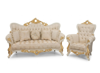 Luxe Groep Bankstel 3+1 zits Set Stoffen Bank Banken Fauteuils Barok Nieuw