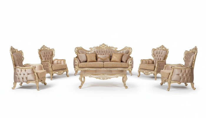 Sofa set 3+3+1+1 zits salontafel bank fauteuil banken Relax Luxe Set 5-delig