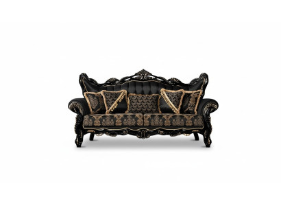 Bank Zitten Driedubbele Bank 3-Zits Banken Fauteuil Stof Barok Rococo Meubelen 232cm
