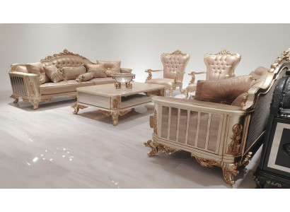 Bankstel 3+3+1+1 Zits Bank Koffietafel Bank Stoel Banken Stof Luxe Set 5-delig