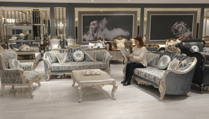 Groep bankstel 3+3 zitplaatsen Luxe bank fauteuil banken Stof Klassieke set Nieuw