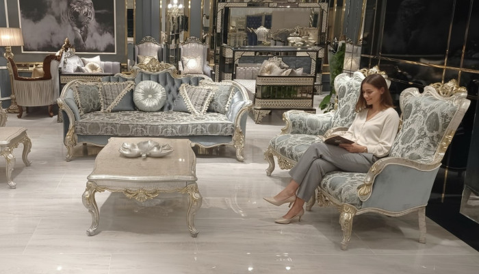 Bankstel 3+1+1 zits luxe bank fauteuil stof set woonkamer