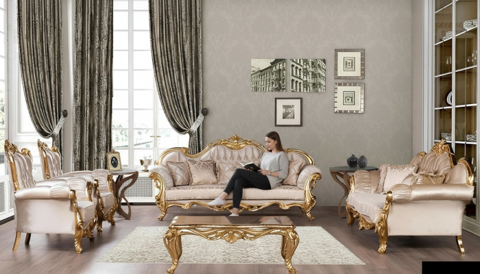 Garnituurset 5-delig bankstel 3+3+1+1 zits salontafel bank fauteuil banken Nieuw
