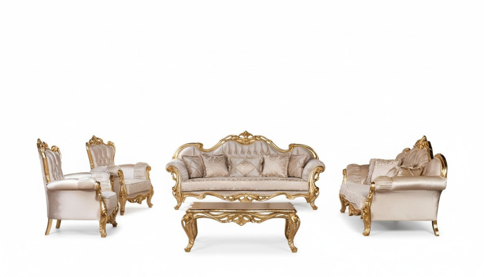 Garnituurset 5-delig bankstel 3+3+1+1 zits salontafel bank fauteuil banken Nieuw