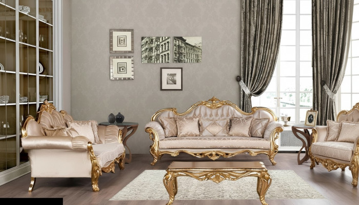 Luxe bankstel 3+3 zits salontafel set bank fauteuil banken 2-delig.