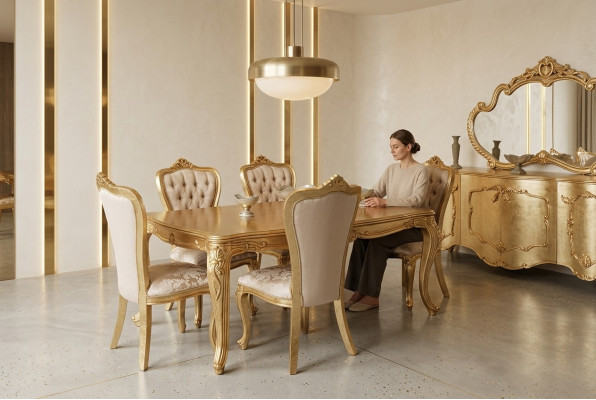 Eetkamer eettafel stoel eetgroep set houten tafel tafels stoelen nieuw