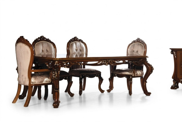Tafel Eettafel Eetkamer Houten Tafels Barok Eettafel Luxe Meubels Nieuw