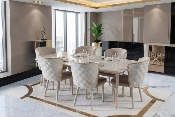 Eettafel Tafel Tafels Modern Hout Eet Eetkamer Design Italiaanse Stijl Nieuw