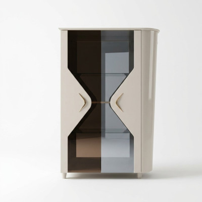 Vitrine kast Massief houten dressoir Massief eetkamer meubels Massief hout