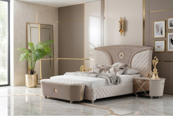 Bedden Dubbele bedden Modern bedframe Bedden Slaapkamer Nachtkastje Nieuw