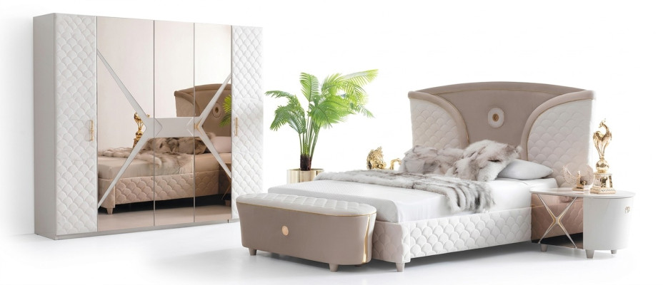 Bedden Dubbele bedden Modern bedframe Bedden Slaapkamer Nachtkastje Nieuw