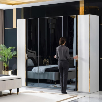 Kledingkast Meubels Kast Italiaanse Stijl Luxe Kasten Slaapkamer Goud