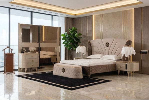 Bedden Tweepersoonsbed Hotel Bedframe Dubbel Hout Meubels Bed Bekleding Luxe Ontwerp