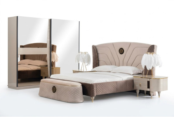 Bedden Tweepersoonsbed Hotel Bedframe Dubbel Hout Meubels Bed Bekleding Luxe Ontwerp