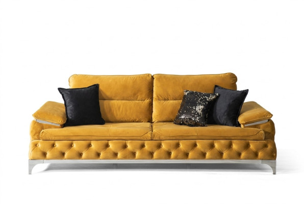 Sofa 3 zits Stof bankstellen Bank Polster luxe meubels Moderne driezits Nieuw
