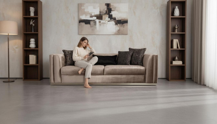 Bank 3-zits bank Houten meubel Woonkamer meubels Bankstellen Italiaanse stijl