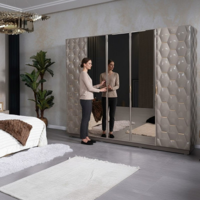 Kledingkast Kast Luxe Hout Kasten Meubels Design Luxe Nieuw Slaapkamer
