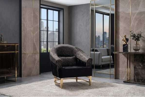 Zetel Bibliotheek Leesstoel Oorfauteuil Bekleding Italiaanse stijl Meubels Luxe