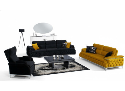 Sofaset 3+3 zits set Designbanken Beklede Banken Stof Relax