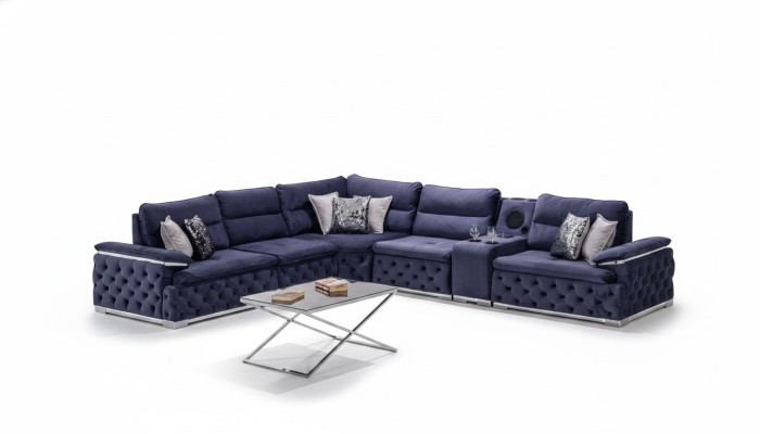Hoekbank L-vorm Bank Chesterfield meubels Bank Design meubels Italië.