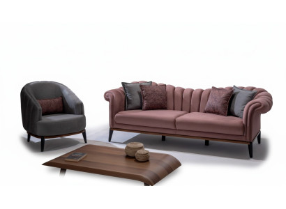 Designerbanken Bankstellen Set Bankstel 3-zits + 1-zits Bankstel Bekleding
