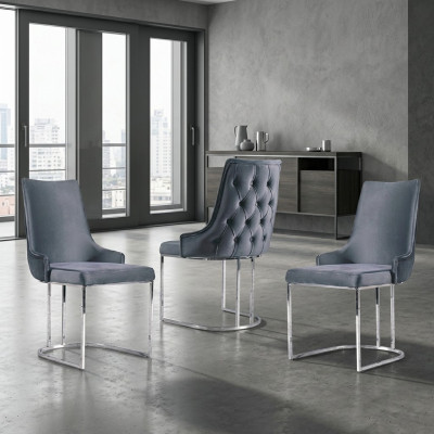 Stoelen Eetkamer Set 2x Stoel Zachte Stoel Italiaanse Stijl
