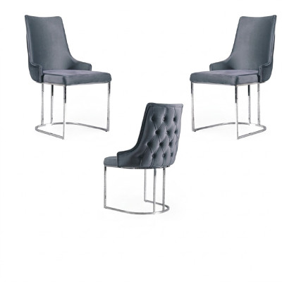 Stoelen Eetkamer Set 2x Stoel Zachte Stoel Italiaanse Stijl