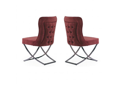 Chesterfield hotel-meubelstof bekledingsgroep 2x set designstoel