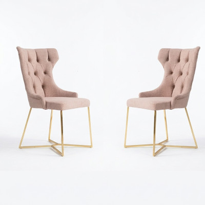 Chesterfieldstoel Set Groep 2x Fauteuil Suite Zitting Bekleding Fluweel.