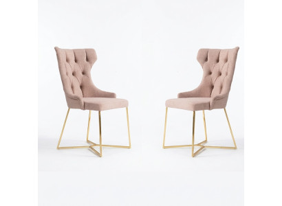 Chesterfieldstoel Set Groep 2x Fauteuil Suite Zitting Bekleding Fluweel.
