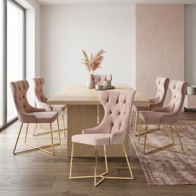 Leenstoel Restaurant Industrie 6x Designstoelen Zitkussen Set Chesterfield