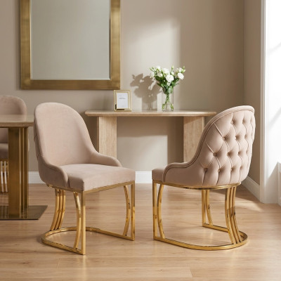 Eetkamerstoelen Hout Luxe Stoel Beige Woonkamer Italiaanse Stijl