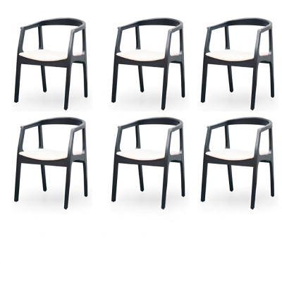 Eetkamerstoel set Fauteuil Nieuwe set Bekleding Design 6 stoelen Groep