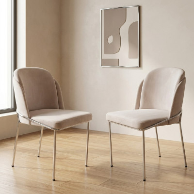 Ontwerp Eetkamer 2x Stoelen Set Nieuw Stoel Garnituur Fauteuil Bekleding