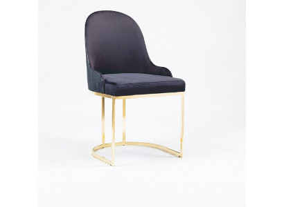 Eetkamerstoelen Hout Luxe fauteuil Stoel Blauw Zetel Woonkamer