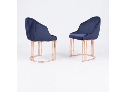 Eetkamer 1x Stoel Stoelen Bekleding Textiel Modern Ontwerper Leunende Zitting
